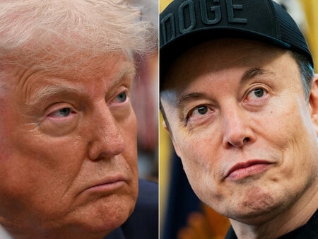 再）【国際】トランプ氏、マスク氏を南アフリカへ強制送還「検討」　大型減税法案巡り対立再燃